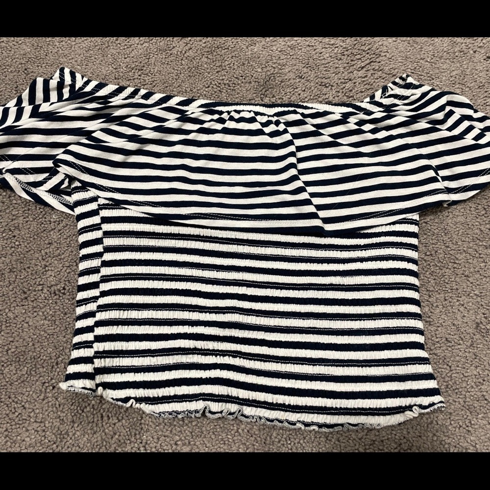 Cropped Striped Top